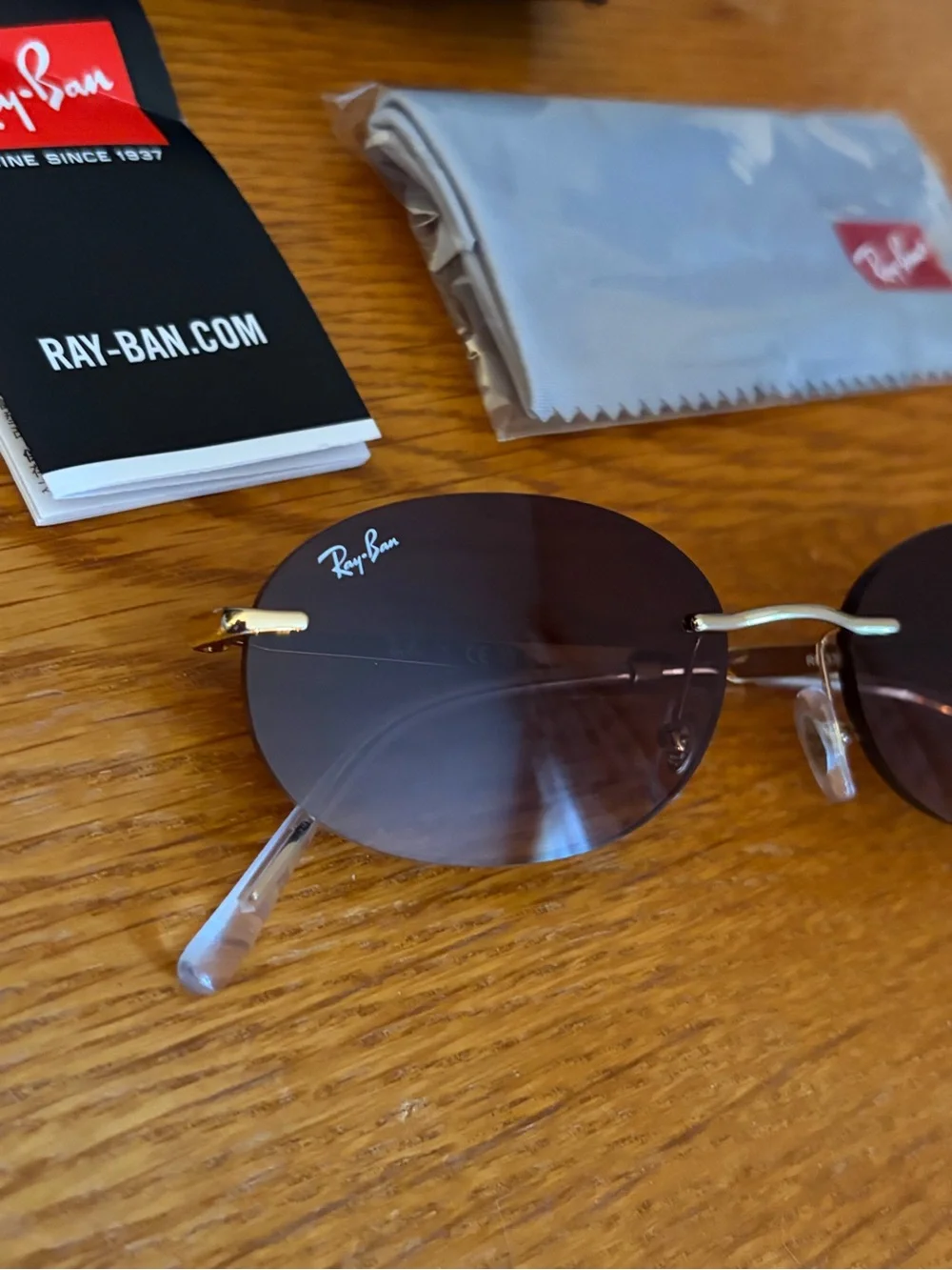 Ray-Ban Unisex RB3767 Oval Sunglasses in Brown Gradient